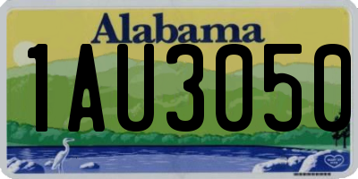 AL license plate 1AU3050