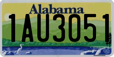 AL license plate 1AU3051
