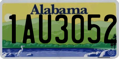 AL license plate 1AU3052