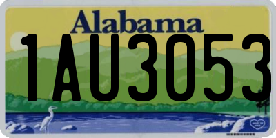 AL license plate 1AU3053