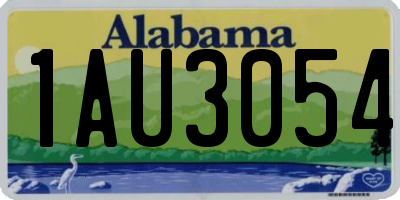 AL license plate 1AU3054
