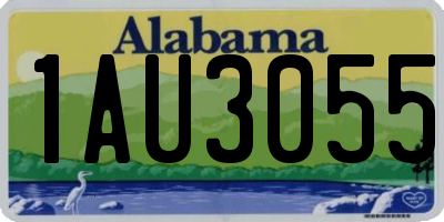 AL license plate 1AU3055