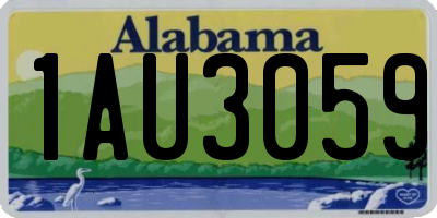 AL license plate 1AU3059