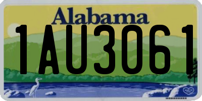 AL license plate 1AU3061