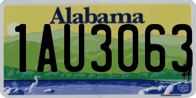 AL license plate 1AU3063