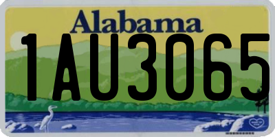 AL license plate 1AU3065