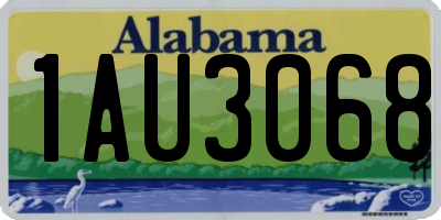 AL license plate 1AU3068