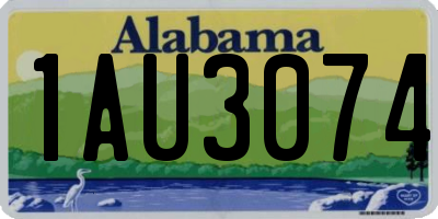 AL license plate 1AU3074