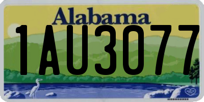 AL license plate 1AU3077