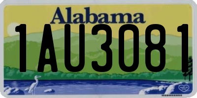 AL license plate 1AU3081