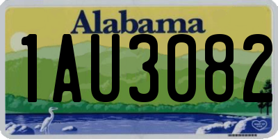 AL license plate 1AU3082