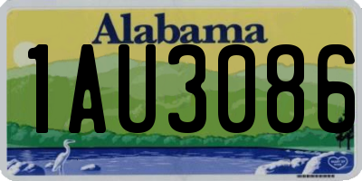 AL license plate 1AU3086