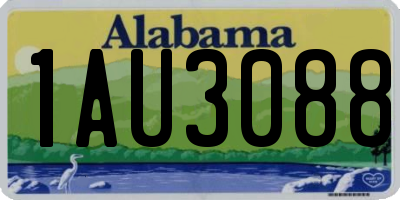 AL license plate 1AU3088