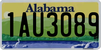 AL license plate 1AU3089