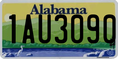 AL license plate 1AU3090