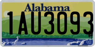 AL license plate 1AU3093