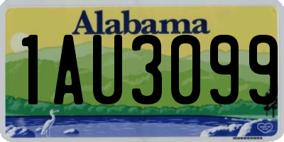 AL license plate 1AU3099