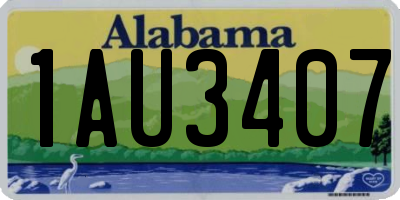 AL license plate 1AU3407
