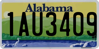 AL license plate 1AU3409