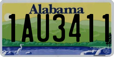 AL license plate 1AU3411