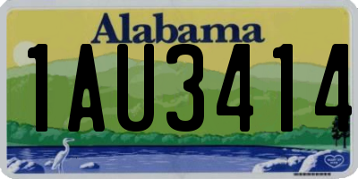 AL license plate 1AU3414