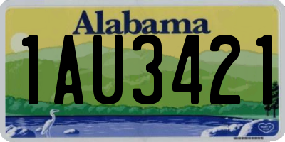 AL license plate 1AU3421