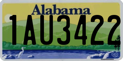 AL license plate 1AU3422