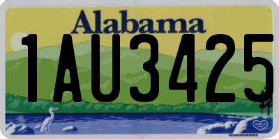 AL license plate 1AU3425