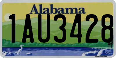 AL license plate 1AU3428