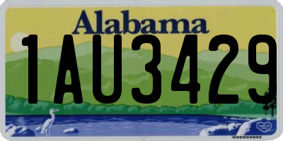 AL license plate 1AU3429