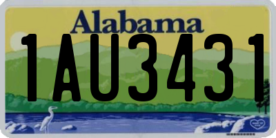 AL license plate 1AU3431