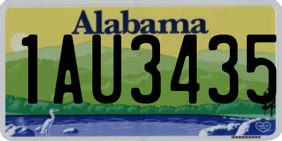 AL license plate 1AU3435