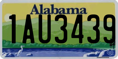 AL license plate 1AU3439