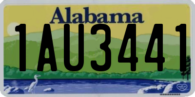 AL license plate 1AU3441