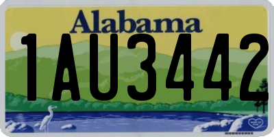 AL license plate 1AU3442
