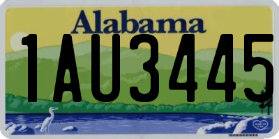 AL license plate 1AU3445