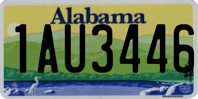 AL license plate 1AU3446