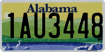 AL license plate 1AU3448