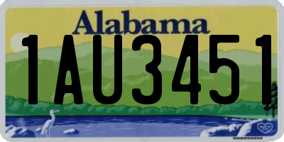 AL license plate 1AU3451