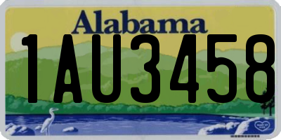 AL license plate 1AU3458