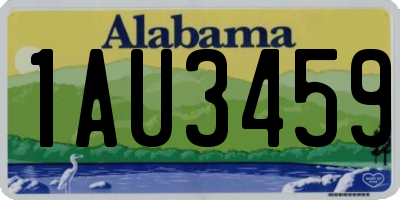 AL license plate 1AU3459