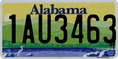 AL license plate 1AU3463
