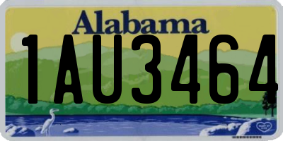 AL license plate 1AU3464
