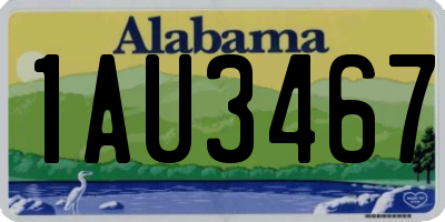 AL license plate 1AU3467