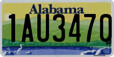 AL license plate 1AU3470