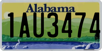 AL license plate 1AU3474