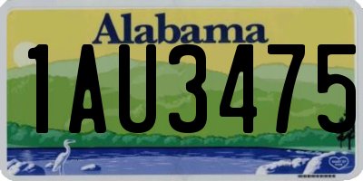 AL license plate 1AU3475