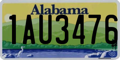 AL license plate 1AU3476