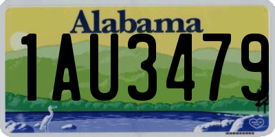 AL license plate 1AU3479