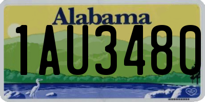 AL license plate 1AU3480